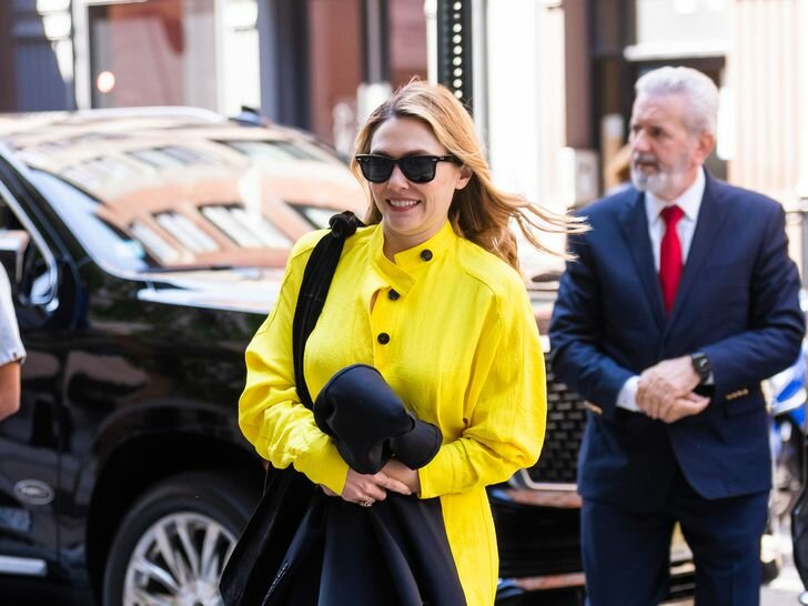 Elizabeth Olsen Yellow Dress
