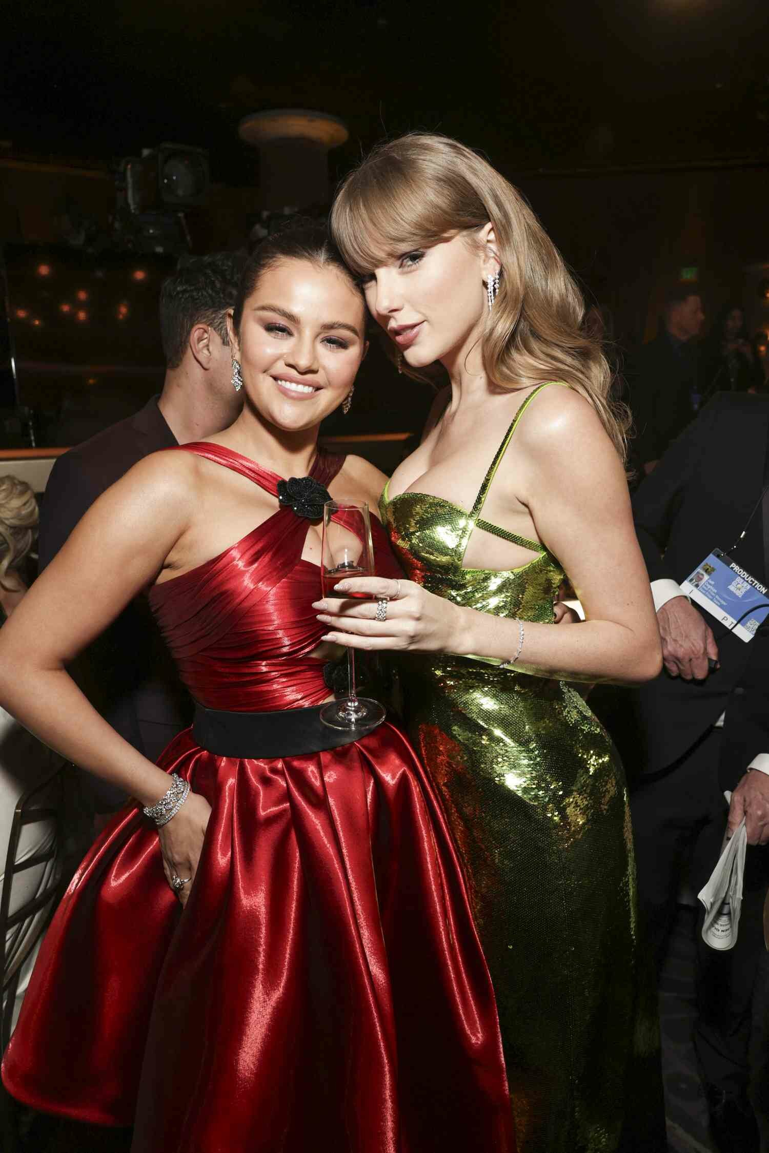 Selena Gomez and Taylor Swift 2024 Golden Globe Awards,