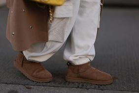 A person wearing Ugg boots