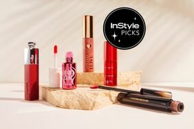 Lip stains group shot with InStyle Picks badge