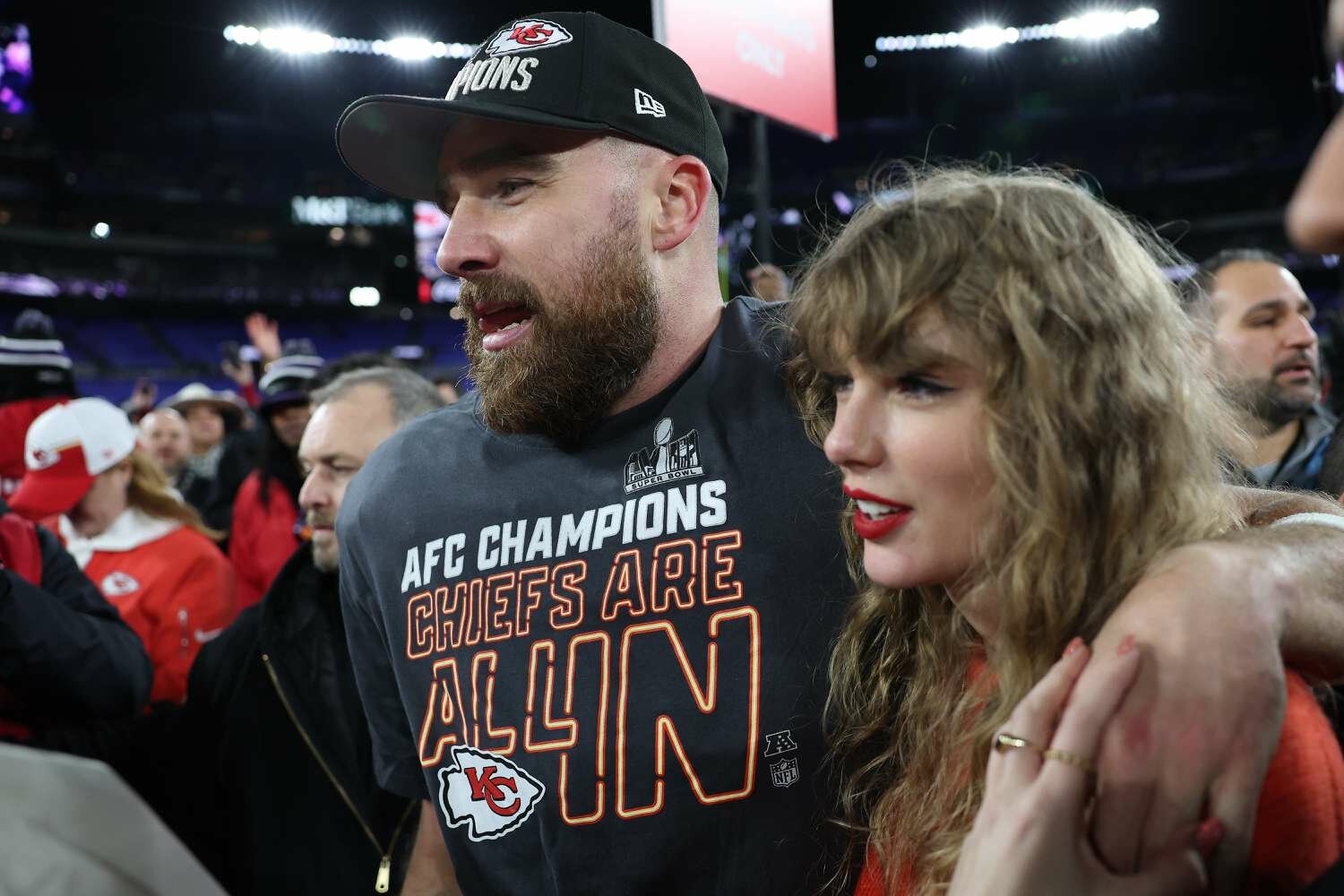 Travis Kelce Taylor Swift AFC Championship Game