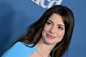 Anne Hathaway WeCrashed Premiere Blue David Koma Dress