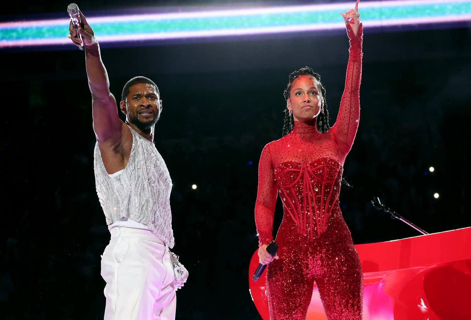 Usher and Alicia Keys