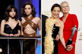 Jamie Lee Curtis Kissed Michelle Yeoh to Celebrate Her SAG Awards Win