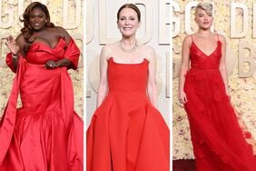 Golden Globes Red Dress Trend Danielle Brooks Julianne Moore Florence Pugh
