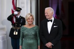 US President Joe Biden, right, and First Lady Jill Biden State Dinner
