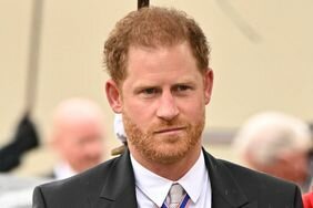 prince harry attends king charles' coronation in a suit